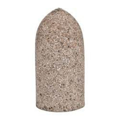 Grier Abrasives - Type 16, 1-1/2" Max Diam, 3" Head Thickness, 16 Grit Cone - Aluminum Oxide, Very Coarse Grade, 5/8-11 Shank Thread - USA Tool & Supply