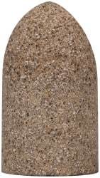 Grier Abrasives - Type 16, 1-3/4" Max Diam, 3" Head Thickness, 20 Grit Cone - Aluminum Oxide, Very Coarse Grade, 5/8-11 Shank Thread - USA Tool & Supply