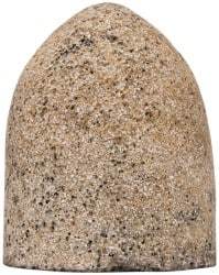 Grier Abrasives - Type 16, 2-3/4" Max Diam, 3-1/2" Head Thickness, 16 Grit Cone - Aluminum Oxide, Very Coarse Grade, 5/8-11 Shank Thread - USA Tool & Supply