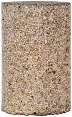 Grier Abrasives - Type 18, 1-1/2" Max Diam, 2-1/2" Head Thickness, 16 Grit Square Tip Plug - Aluminum Oxide, Very Coarse Grade, 5/8-11 Shank Thread - USA Tool & Supply