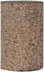 Grier Abrasives - Type 18, 1-1/2" Max Diam, 2-1/2" Head Thickness, 16 Grit Square Tip Plug - Aluminum Oxide, Very Coarse Grade, 3/8-24 Shank Thread - USA Tool & Supply
