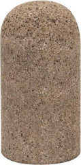 Grier Abrasives - Type 18R, 2" Max Diam, 4" Head Thickness, 16 Grit Round Tip Plug - Aluminum Oxide, Very Coarse Grade, 5/8-11 Shank Thread - USA Tool & Supply