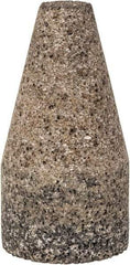 Grier Abrasives - Type 19, 1-1/2" Max Diam, 3" Head Thickness, 16 Grit Square Tip Plug - Aluminum Oxide, Very Coarse Grade, 3/8-24 Shank Thread - USA Tool & Supply