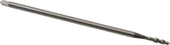 OSG - #4-40 UNC 2 Flute H2 Bright Finish High Speed Steel Spiral Flute Extension Tap - Plug Chamfer, 4" OAL, 2B/3B Class of Fit - USA Tool & Supply