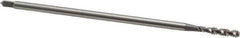 OSG - #6-32 UNC 2 Flute H3 Bright Finish High Speed Steel Spiral Flute Extension Tap - Bottoming Chamfer, 4" OAL, 2B Class of Fit - USA Tool & Supply