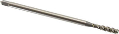 OSG - #10-24 UNC 3 Flute H3 Bright Finish High Speed Steel Spiral Flute Extension Tap - Bottoming Chamfer, 4" OAL, 2B/3B Class of Fit - Exact Industrial Supply