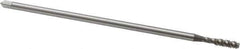 OSG - #10-24 UNC 3 Flute H3 Bright Finish High Speed Steel Spiral Flute Extension Tap - Bottoming Chamfer, 6" OAL, 2B/3B Class of Fit - Exact Industrial Supply
