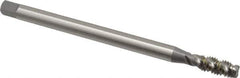 OSG - 3/8-16 UNC 3 Flute H3 Bright Finish High Speed Steel Spiral Flute Extension Tap - Plug Chamfer, 6" OAL, 3B Class of Fit - Exact Industrial Supply
