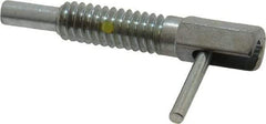 Gibraltar - 1/4-20, 0.8" Thread Length, 0.16" Plunger Diam, 0.5 Lb Init to 2.5 Lb Final End Force, Steel Locking L Handle Plunger - 1-1/4" Body Length, 0.8" Length Under Head, Locking Element, 0.38" Plunger Projection - USA Tool & Supply