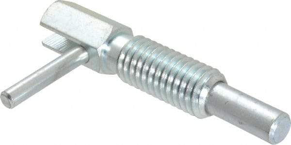 Gibraltar - 1/2-13, 1.1" Thread Length, 0.31" Plunger Diam, 1 Lb Init to 5 Lb Final End Force, Steel Locking L Handle Plunger - 2.11" Body Length, 1-1/4" Length Under Head, 3/4" Plunger Projection - USA Tool & Supply
