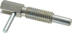 Gibraltar - 1/2-13, 1.1" Thread Length, 0.31" Plunger Diam, 1 Lb Init to 5 Lb Final End Force, Steel Locking L Handle Plunger - 2.11" Body Length, 1-1/4" Length Under Head, Locking Element, 3/4" Plunger Projection - USA Tool & Supply