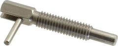 Gibraltar - 3/8-16, 1.18" Thread Length, 1/4" Plunger Diam, 0.75 Lb Init to 3.75 Lb Final End Force, Stainless Steel Locking L Handle Plunger - 2" Body Length, 1.31" Length Under Head, 0.56" Plunger Projection - USA Tool & Supply