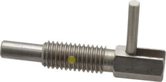 Gibraltar - 1/2-13, 1.1" Thread Length, 0.31" Plunger Diam, 1 Lb Init to 5 Lb Final End Force, Stainless Steel Locking L Handle Plunger - 2.11" Body Length, 1-1/4" Length Under Head, Locking Element, 3/4" Plunger Projection - USA Tool & Supply