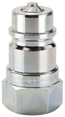 Parker - 1-1/16-12 SAE Steel Hydraulic Hose O-Ring Boss Nipple & Female Fitting - 4,000 psi - USA Tool & Supply