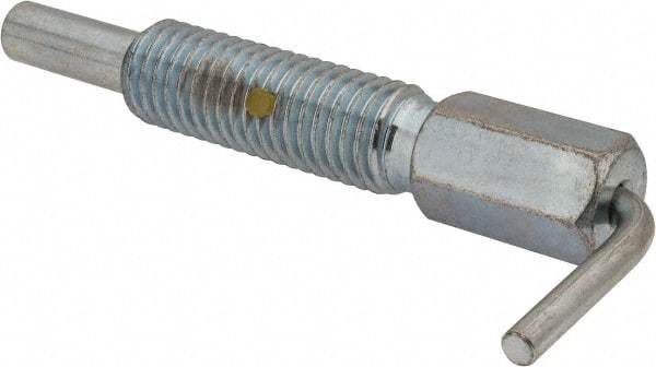 Gibraltar - 5/8-11, 1.82" Thread Length, 0.38" Plunger Diam, 1 Lb Init to 5 Lb Final End Force, Steel L Handle Plunger - 3.05" Body Length, 2" Length Under Head, Locking Element, 1" Plunger Projection - USA Tool & Supply