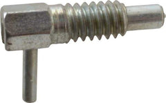 Gibraltar - 1/4-20, 1/2" Thread Length, 0.16" Plunger Diam, 0.12 Lb Init to 0.5 Lb Final End Force, Steel Locking L Handle Plunger - 3/4" Body Length, 1/2" Length Under Head, 0.2" Plunger Projection - USA Tool & Supply