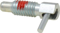 Gibraltar - 3/8-16, 0.62" Thread Length, 1/4" Plunger Diam, 0.25 Lb Init to 1.25 Lb Final End Force, Steel Locking L Handle Plunger - 1.13" Body Length, 3/4" Length Under Head, Locking Element, 0.3" Plunger Projection - USA Tool & Supply