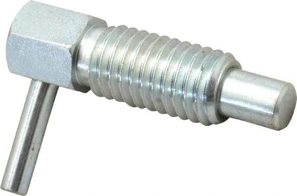 Gibraltar - 1/2-13, 0.85" Thread Length, 0.31" Plunger Diam, 0.5 Lb Init to 2 Lb Final End Force, Steel Locking L Handle Plunger - 1-1/2" Body Length, 1" Length Under Head, 0.4" Plunger Projection - USA Tool & Supply