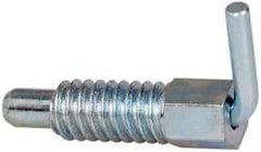 Gibraltar - 1/4-20, 1/2" Thread Length, 0.16" Plunger Diam, 0.12 Lb Init to 0.5 Lb Final End Force, Steel L Handle Plunger - 3/4" Body Length, 1/2" Length Under Head, 0.2" Plunger Projection - USA Tool & Supply