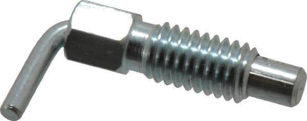 Gibraltar - 3/8-16, 0.62" Thread Length, 1/4" Plunger Diam, 0.25 Lb Init to 1.25 Lb Final End Force, Steel L Handle Plunger - 1.13" Body Length, 3/4" Length Under Head, 0.3" Plunger Projection - USA Tool & Supply