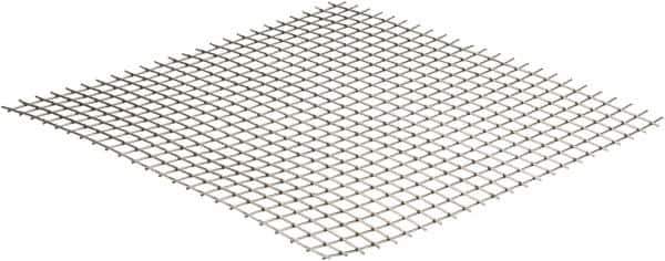 Value Collection - 16 Gage, 0.063 Inch Wire Diameter, 2 x 2 Mesh per Linear Inch, Stainless Steel, Welded Fabric Wire Cloth - 0.437 Inch Opening Width, 12 Inch Wide x 12 Inch Stock Length - USA Tool & Supply