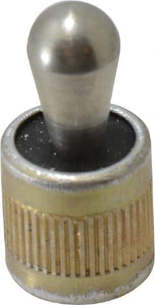 Vlier - 1/2" Body Diam, 0.53" Body Length, 0.31" Nose Diam, 0.51" Nose Length, Spring Locating Pin - 45 Lb Final End Force, Aluminum Body, Alloy Steel Nose - USA Tool & Supply