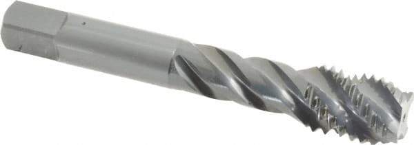 OSG - 5/8-11 UNC 4 Flute 3B Modified Bottoming Spiral Flute Tap - Vanadium High Speed Steel, Oxide Finish, 3-13/16" OAL, Right Hand Flute, Right Hand Thread, H3, Series 303 - USA Tool & Supply
