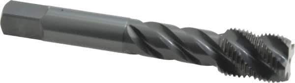 OSG - 5/8-18 UNF 4 Flute 3B Modified Bottoming Spiral Flute Tap - Vanadium High Speed Steel, Oxide Finish, 3-13/16" OAL, Right Hand Flute, Right Hand Thread, H3, Series 303 - Exact Industrial Supply
