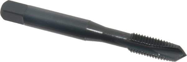 OSG - 5/16-24 UNF, 3 Flute, Oxide Finish, Powdered Metal Spiral Point Tap - Plug Chamfer, Right Hand Thread, 2-23/32" OAL, 1-1/8" Thread Length, 0.318" Shank Diam, Series 312 - Exact Industrial Supply