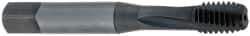 OSG - 3/8-24 UNF 3 Flute 2B Bottoming Spiral Flute Tap - Powdered Metal, Oxide Finish, 2-15/16" OAL, Right Hand Flute, Right Hand Thread, H4, Series 313 - Exact Industrial Supply