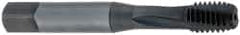 OSG - 3/8-24 UNF 3 Flute 2B Bottoming Spiral Flute Tap - Powdered Metal, Oxide Finish, 2-15/16" OAL, Right Hand Flute, Right Hand Thread, H4, Series 313 - Exact Industrial Supply