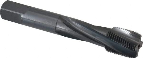 OSG - 3/4-16 UNF 4 Flute 3B Modified Bottoming Spiral Flute Tap - Powdered Metal, Oxide Finish, 4-1/4" OAL, Right Hand Flute, Right Hand Thread, H3, Series 313 - USA Tool & Supply