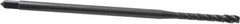 OSG - #8-32 UNC 3 Flute H3 Oxide Finish Vanadium High Speed Steel Spiral Flute Extension Tap - Modified Bottoming Chamfer, 4" OAL, 2B Class of Fit - USA Tool & Supply