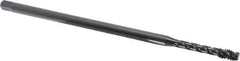 OSG - 1/4-20 UNC 3 Flute H3 Oxide Finish Vanadium High Speed Steel Spiral Flute Extension Tap - Modified Bottoming Chamfer, 6" OAL, 3B Class of Fit - Exact Industrial Supply
