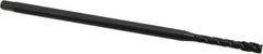 OSG - 1/4-28 UNF 3 Flute H3 Oxide Finish Vanadium High Speed Steel Spiral Flute Extension Tap - Modified Bottoming Chamfer, 6" OAL, 3B Class of Fit - USA Tool & Supply