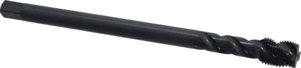 OSG - 1/2-20 UNF 3 Flute H3 Oxide Finish Vanadium High Speed Steel Spiral Flute Extension Tap - Modified Bottoming Chamfer, 6" OAL, 3B Class of Fit - USA Tool & Supply