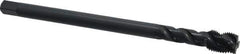 OSG - 1/2-20 UNF 3 Flute H3 Oxide Finish Vanadium High Speed Steel Spiral Flute Extension Tap - Modified Bottoming Chamfer, 6" OAL, 3B Class of Fit - USA Tool & Supply