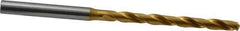 OSG - 13/64" 130° Cobalt Jobber Drill - TiN Finish, Right Hand Cut, Spiral Flute, Straight Shank, 4-1/4" OAL, Standard Point - USA Tool & Supply