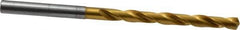 OSG - 15/64" 130° Cobalt Jobber Drill - TiN Finish, Right Hand Cut, Spiral Flute, Straight Shank, 4-7/16" OAL, Standard Point - USA Tool & Supply