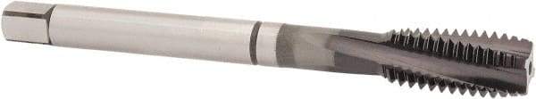 Guhring - 1/2-13 UNC 4 Flute 2BX Modified Bottoming Spiral Flute Tap - Powdered Metal, TiAlN Finish, 110mm OAL, Right Hand Flute, Right Hand Thread, Series 2922 - USA Tool & Supply