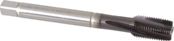 Guhring - 1/2-20 UNF 4 Flute 2BX Modified Bottoming Spiral Flute Tap - Powdered Metal, TiAlN Finish, 110mm OAL, Right Hand Flute, Right Hand Thread, Series 2923 - USA Tool & Supply
