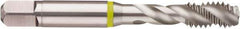 Guhring - M14x2.00 Metric Coarse 3 Flute 6H Modified Bottoming Spiral Flute Tap - Cobalt, Bright Finish, 3-19/32" OAL, Right Hand Flute, Right Hand Thread, Series 3903 - USA Tool & Supply