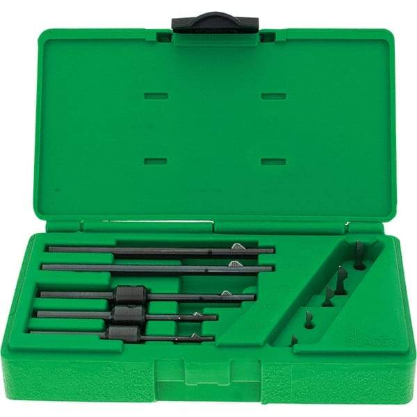 Deburr Master - 5 Piece Power Deburring Tool Set - Includes 1/8 to 1/4" Diam Hole Range Tools - USA Tool & Supply