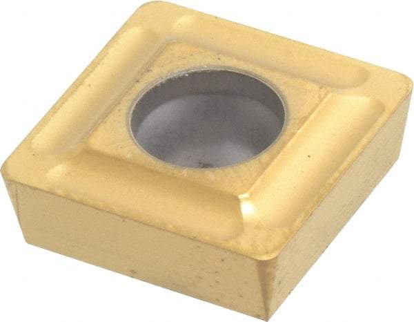 Seco - SPMX12T308 75 Grade F40M Carbide Milling Insert - TiAlN/TiN Finish, 0.156" Thick, 1/2" Inscribed Circle, 0.031" Corner Radius - USA Tool & Supply