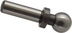 Gibraltar - 1/2" Ball Diam, 5/16" Shank Diam, Steel Inspection Tooling Ball - Slip-Fit Shank, 1-1/2" Ball Center to Shank Bottom, 1/2" Ball Center to Shoulder Bottom, with Shoulder - USA Tool & Supply