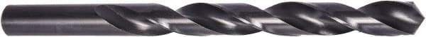 DORMER - Letter M 118° High Speed Steel Jobber Drill - Oxide Finish, Right Hand Cut, Spiral Flute, Straight Shank, 109mm OAL - USA Tool & Supply