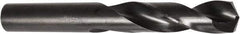 DORMER - 7.3mm 135° Spiral Flute High Speed Steel Screw Machine Drill Bit - Oxide Finish, Right Hand Cut, 34mm Flute Length, 74mm OAL, Split Point, Straight Shank - USA Tool & Supply