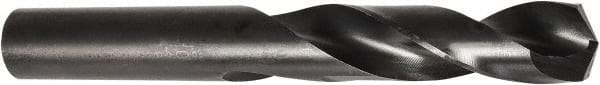 DORMER - 19mm 135° Spiral Flute Cobalt Screw Machine Drill Bit - Oxide Finish, Right Hand Cut, 64mm Flute Length, 127mm OAL, Split Point, Straight Shank - USA Tool & Supply