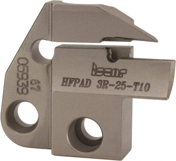 Iscar - 3mm Groove Width, 10mm Max Depth of Cut, Right Hand Cut, HFPAD Indexable Grooving Blade - GRIP, HGN-C, HGN-J, HGN-UT, HGPL Insert Style, Series Modular Grip - USA Tool & Supply