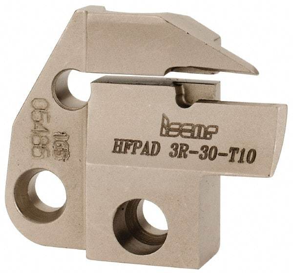 Iscar - 3mm Groove Width, 10mm Max Depth of Cut, Right Hand Cut, HFPAD Indexable Grooving Blade - GRIP, HGN-C, HGN-J, HGN-UT, HGPL Insert Style, Series Modular Grip - USA Tool & Supply